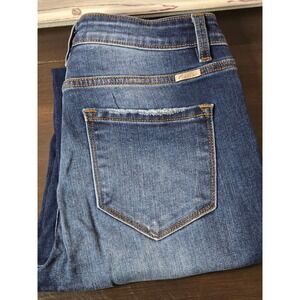 KanCan High Rise Button Fly Distressed Skinny Jeans MediumWash KC9154D Size 9/28